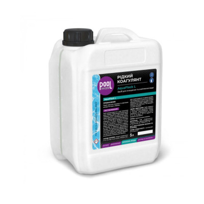 Засіб для очищення та освітлення води Poolman AquaFlock L, 5 л