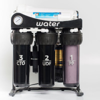 Прямоточна система зворотного осмосу CT WATER 500 GPD 10" з помпою 
